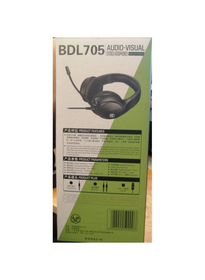 BDL705 Audio-Visual Stereo Gaming Headphones – Dolby Digital Optimized, Professional Mic & Ergonomic Fit - Image 3